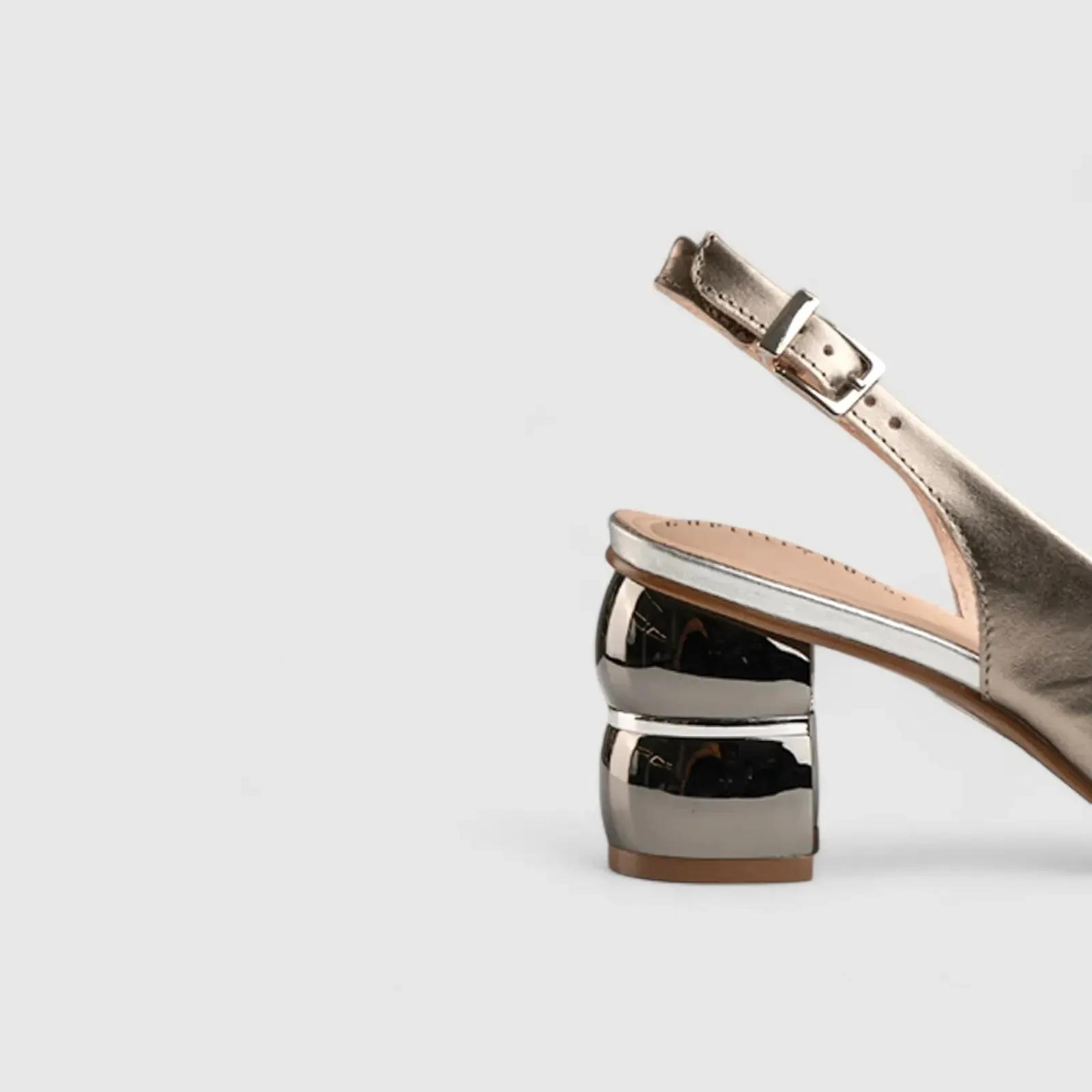 Block Heel Court Slingback Black 11203