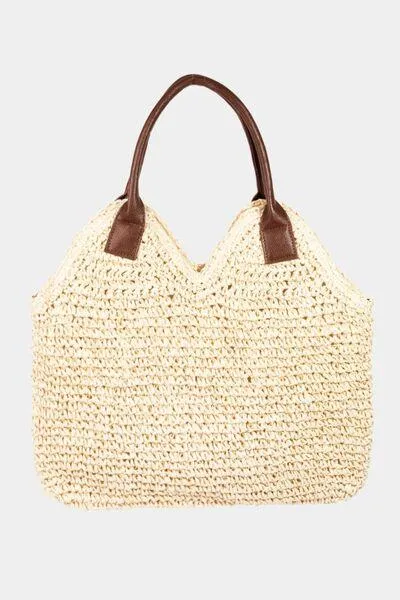 Bohemian Charm Braided Straw Shoulder Bag