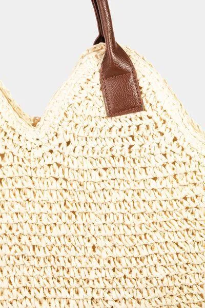 Bohemian Charm Braided Straw Shoulder Bag
