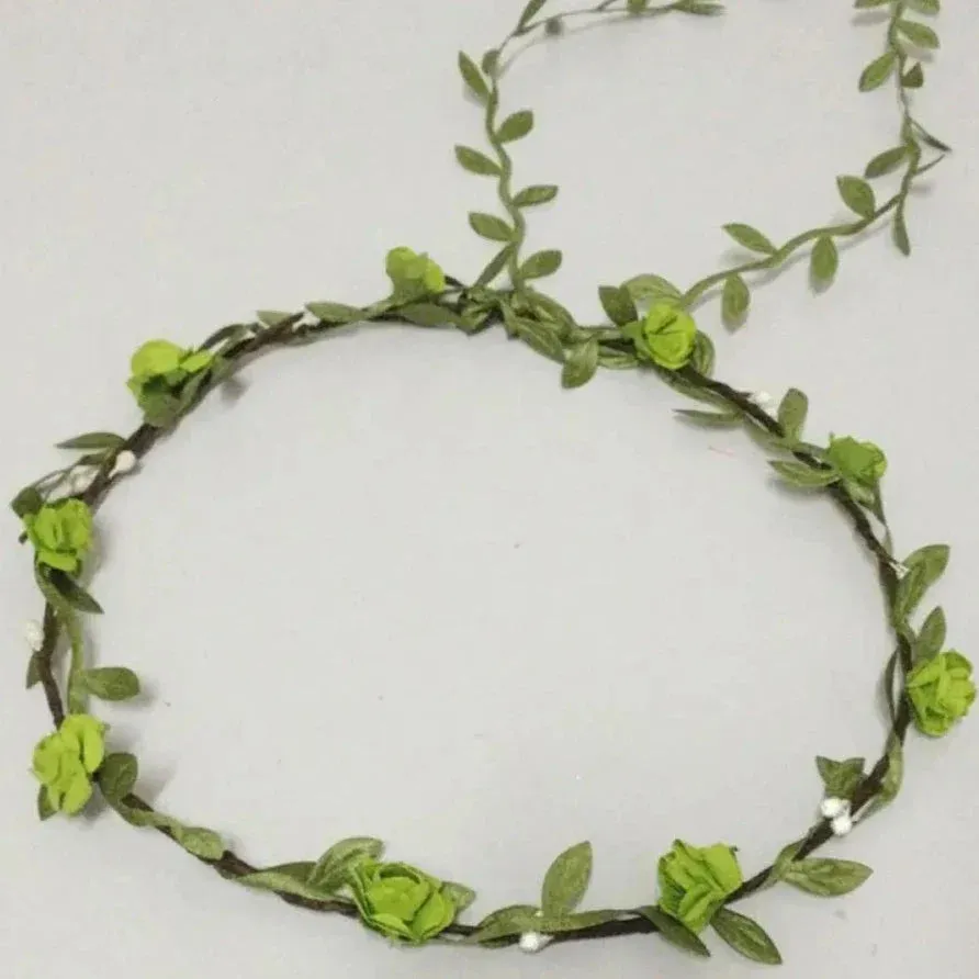 Bohemian Flower Headbands For Bride Crown Hair Band Wedding Floral Headband Garland Girl Flower Wreath Hair Accessories