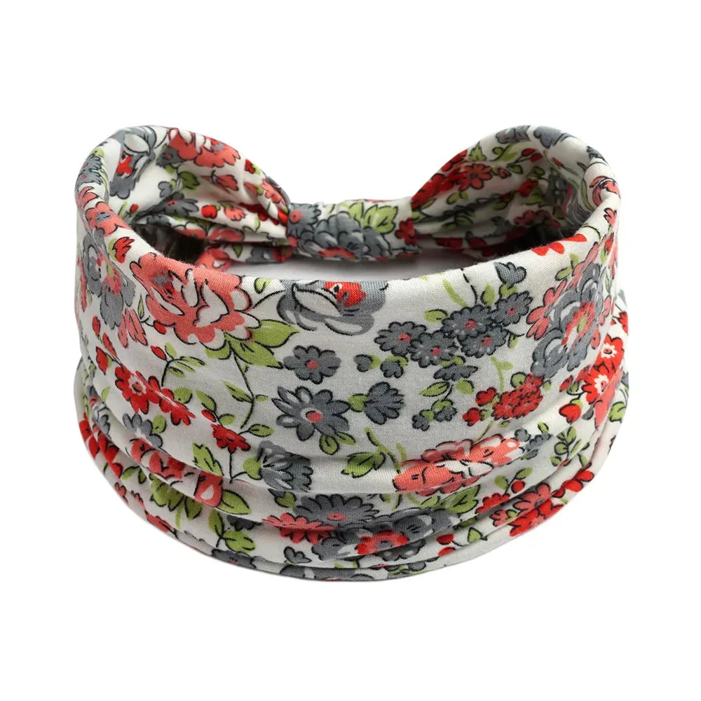 Bohemian Wide Cotton Stretch Headbands