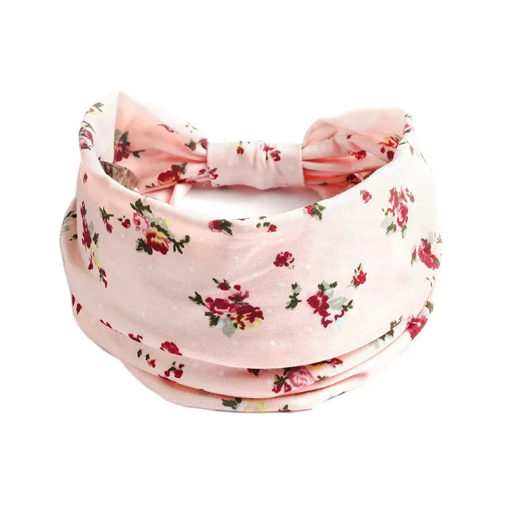 Bohemian Wide Cotton Stretch Headbands