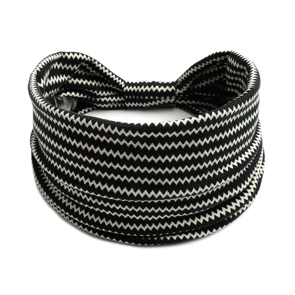 Bohemian Wide Cotton Stretch Headbands