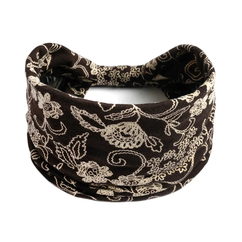Bohemian Wide Cotton Stretch Headbands