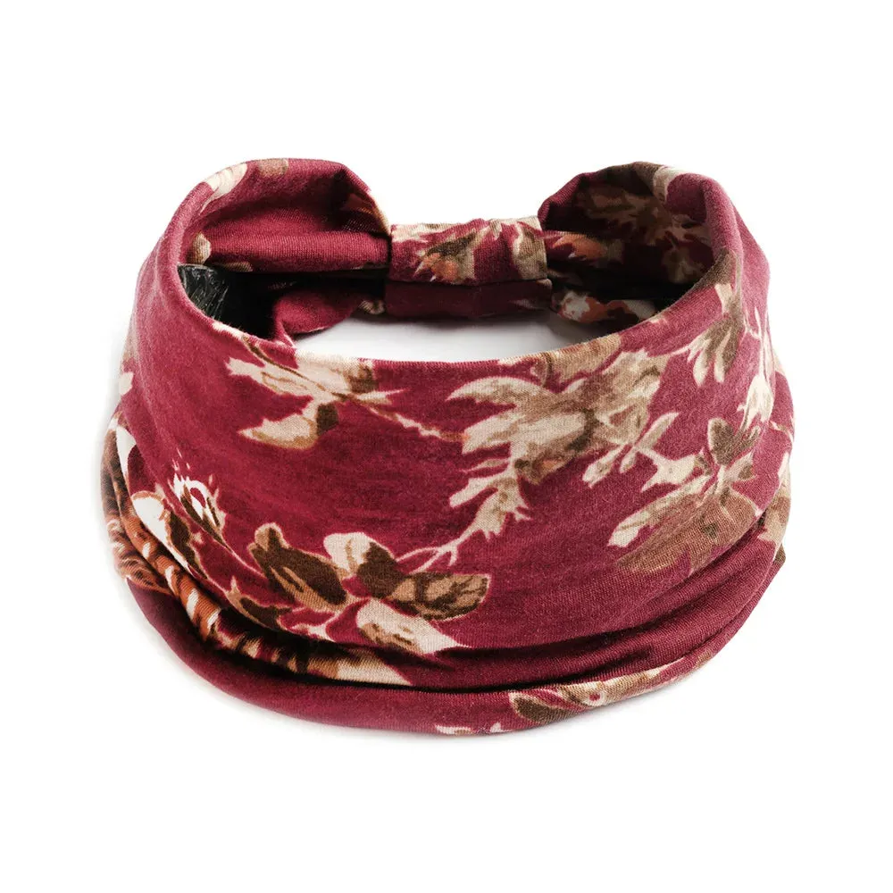 Bohemian Wide Cotton Stretch Headbands