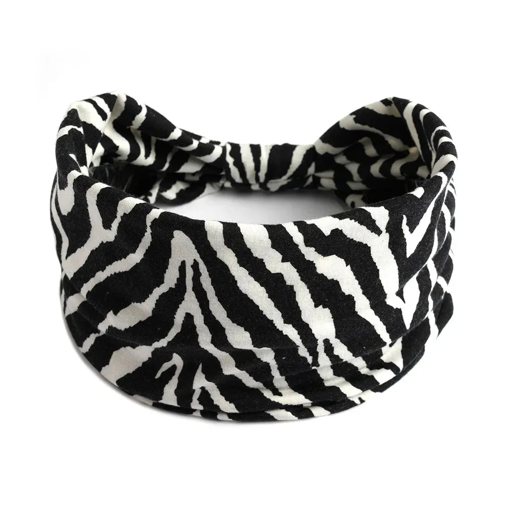 Bohemian Wide Cotton Stretch Headbands