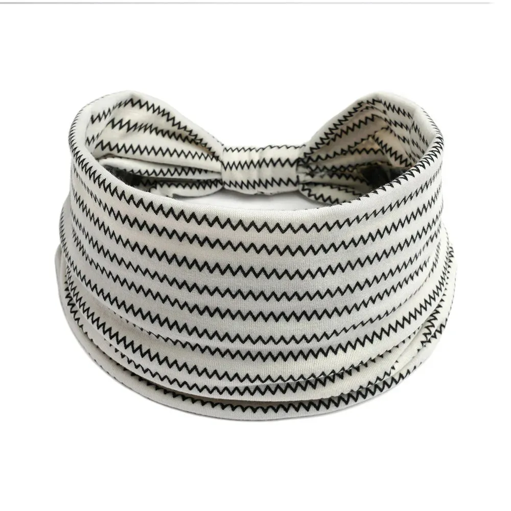 Bohemian Wide Cotton Stretch Headbands