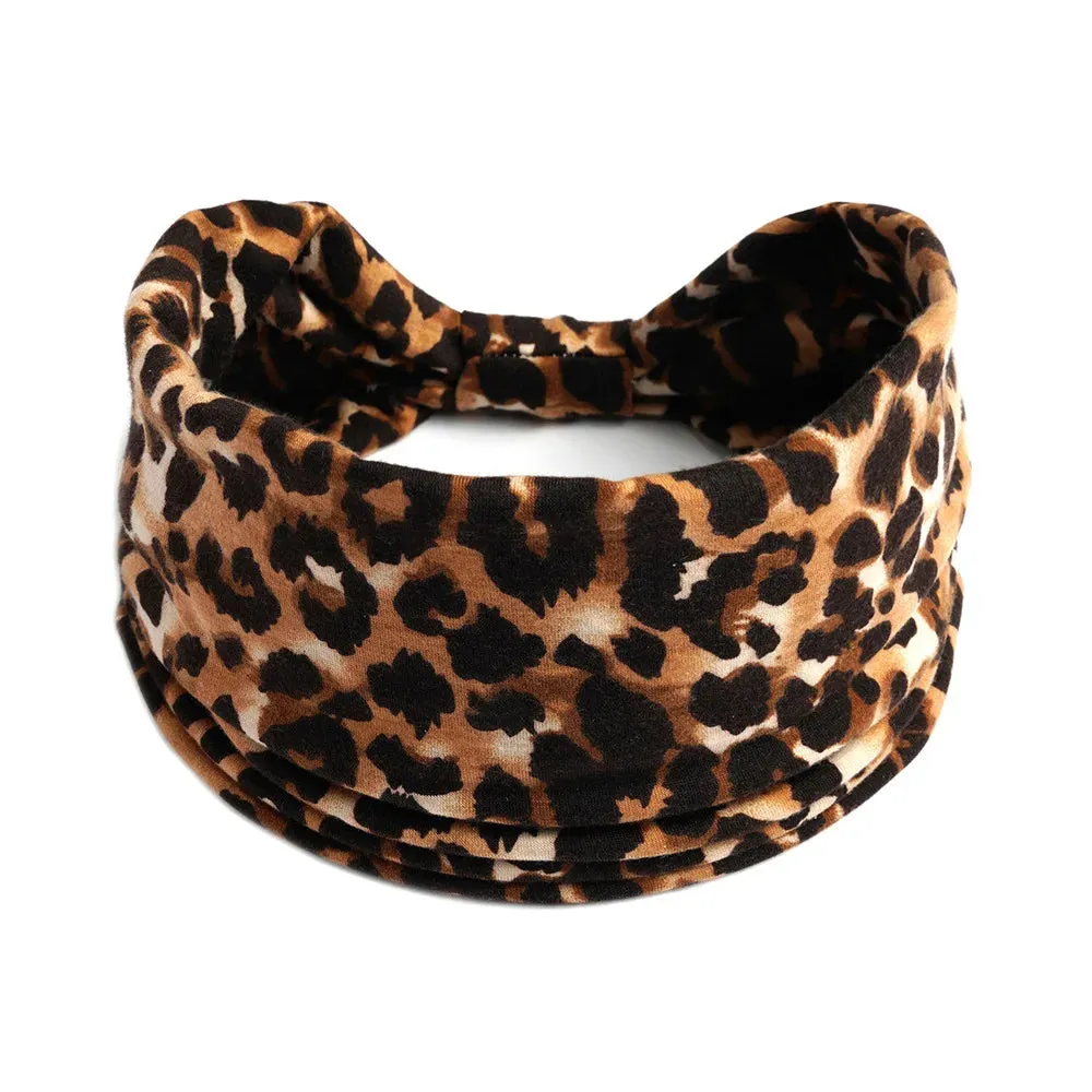 Bohemian Wide Cotton Stretch Headbands