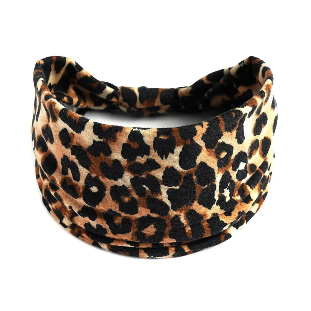 Bohemian Wide Cotton Stretch Headbands