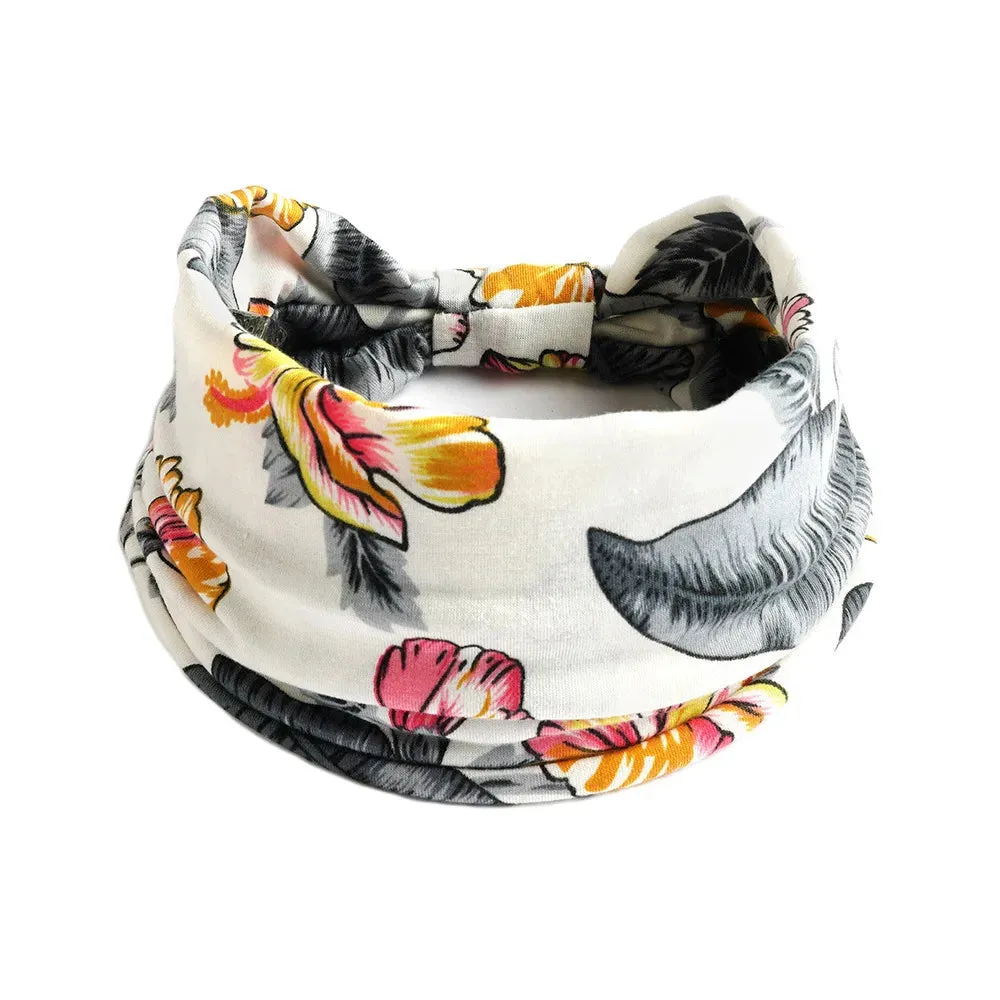 Bohemian Wide Cotton Stretch Headbands