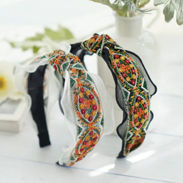 Boho Embroidered Headband 波西米亞民族風刺繡頭箍