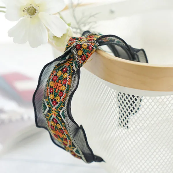 Boho Embroidered Headband 波西米亞民族風刺繡頭箍