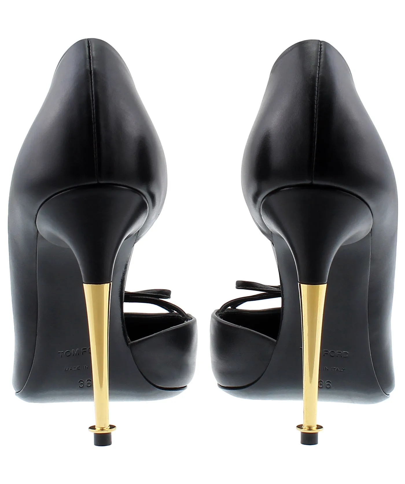 Bow D'Orsay Leather Pumps