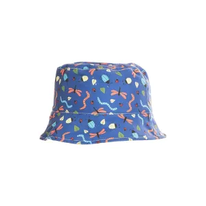 Boys Mini Beast Bucket Hat - Navy or White 1-2 Years