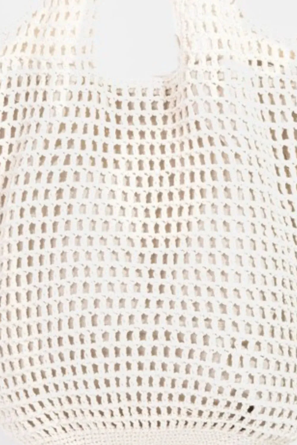 Braided Mesh Shoulder Tote Bag