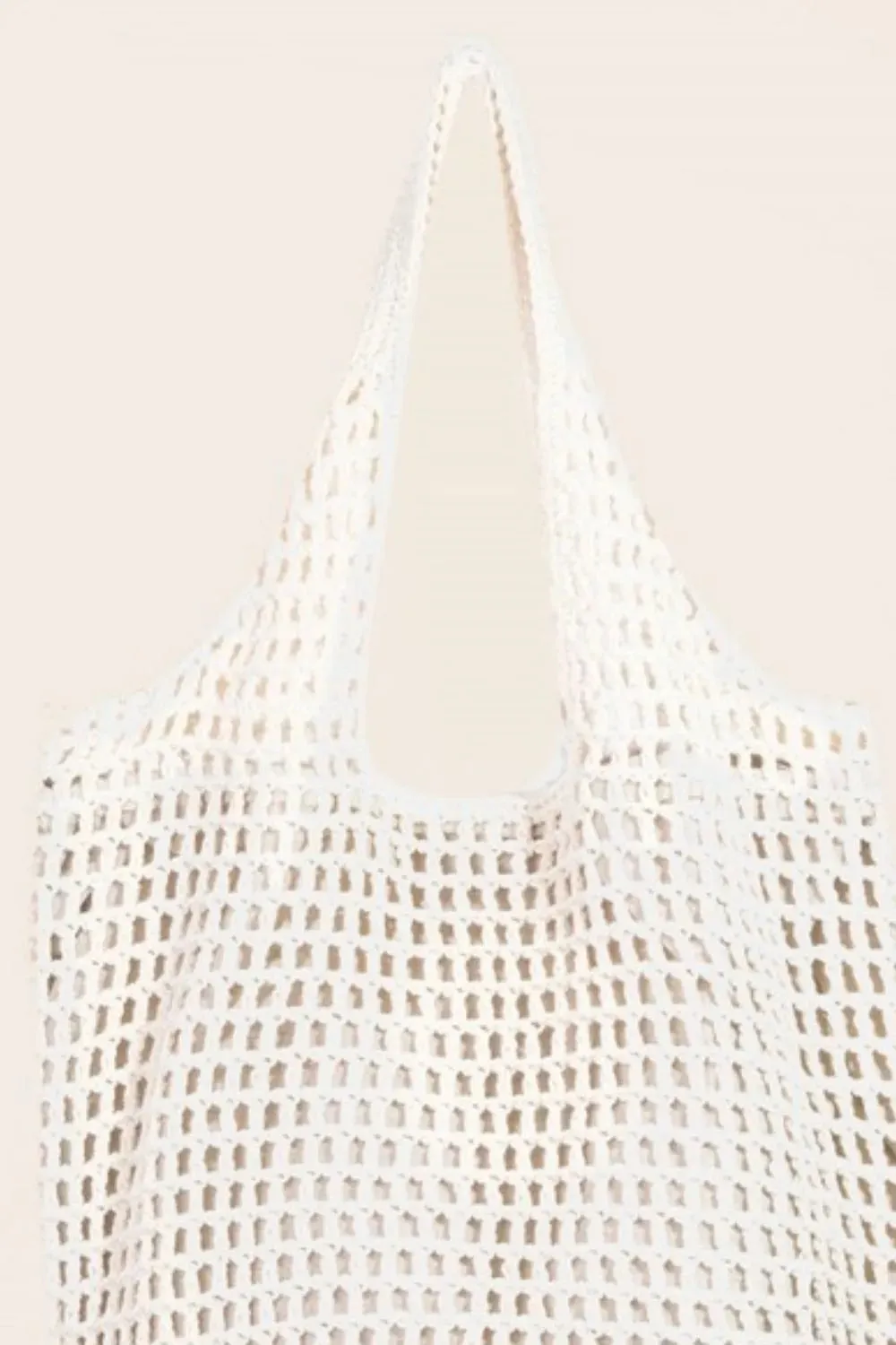 Braided Mesh Shoulder Tote Bag