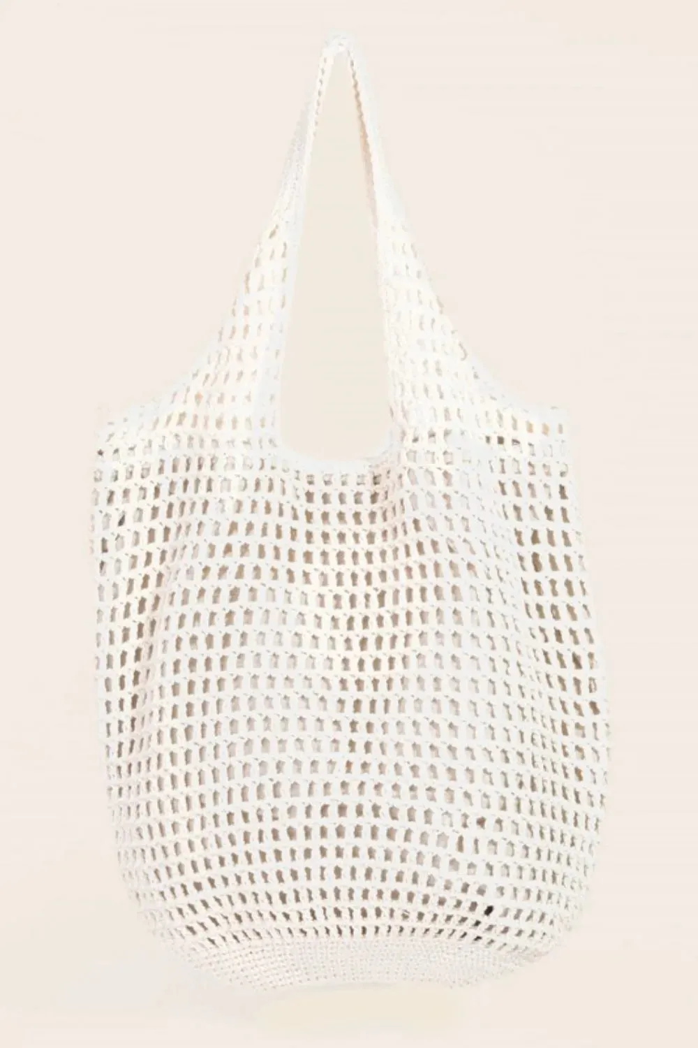 Braided Mesh Shoulder Tote Bag