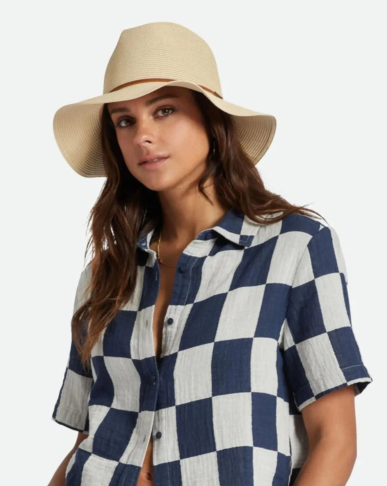 Brixton - Wesley Straw Packable Fedora