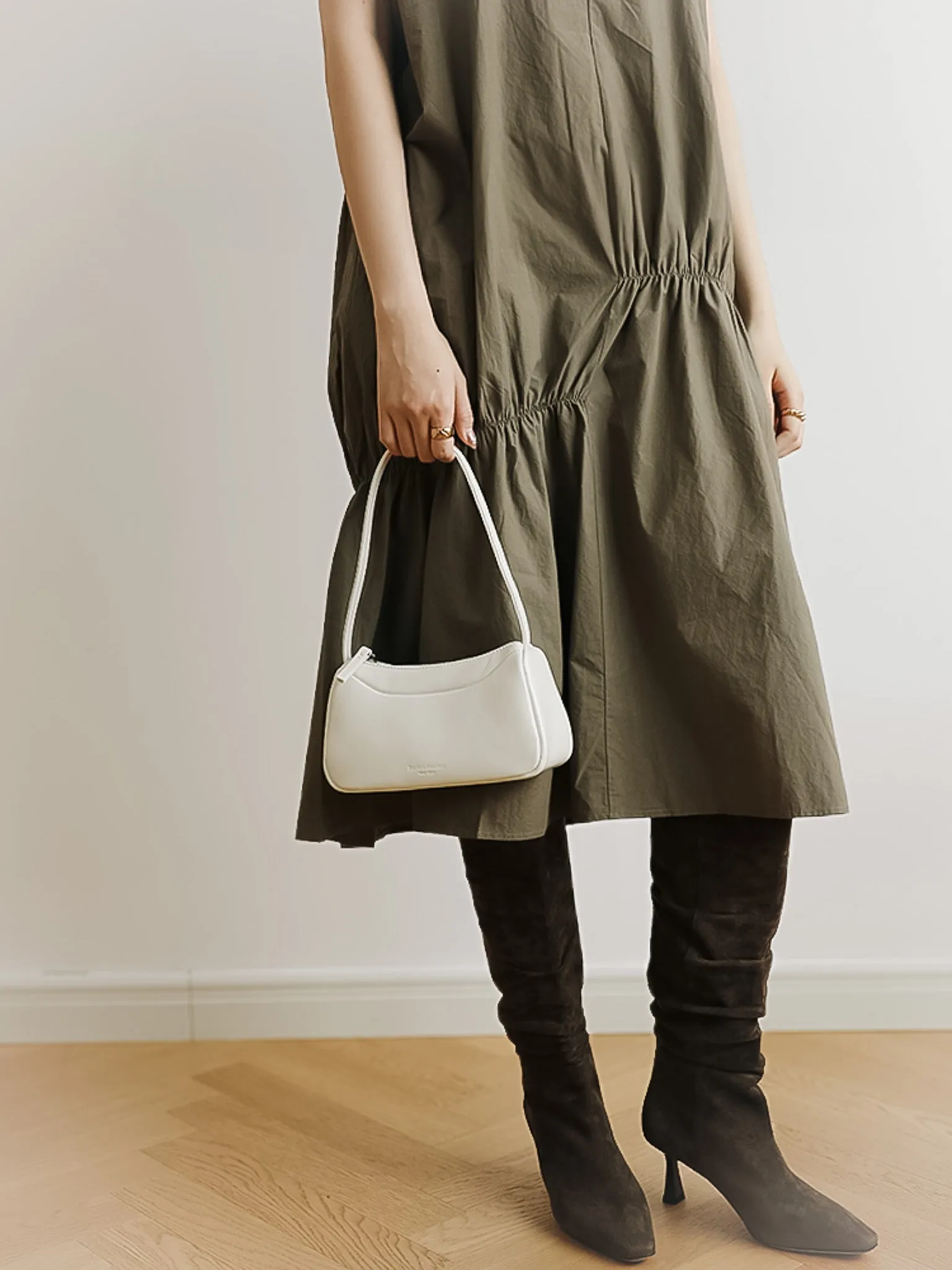 Bucks & Leather - Korean Leather Handbag HOBO Style
