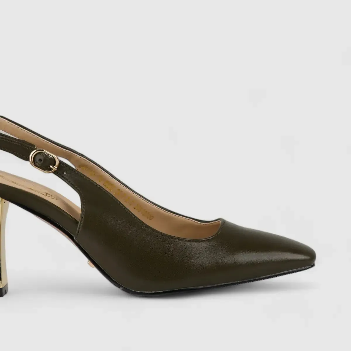 Bulbul Slingback Heel Olive CAR5026