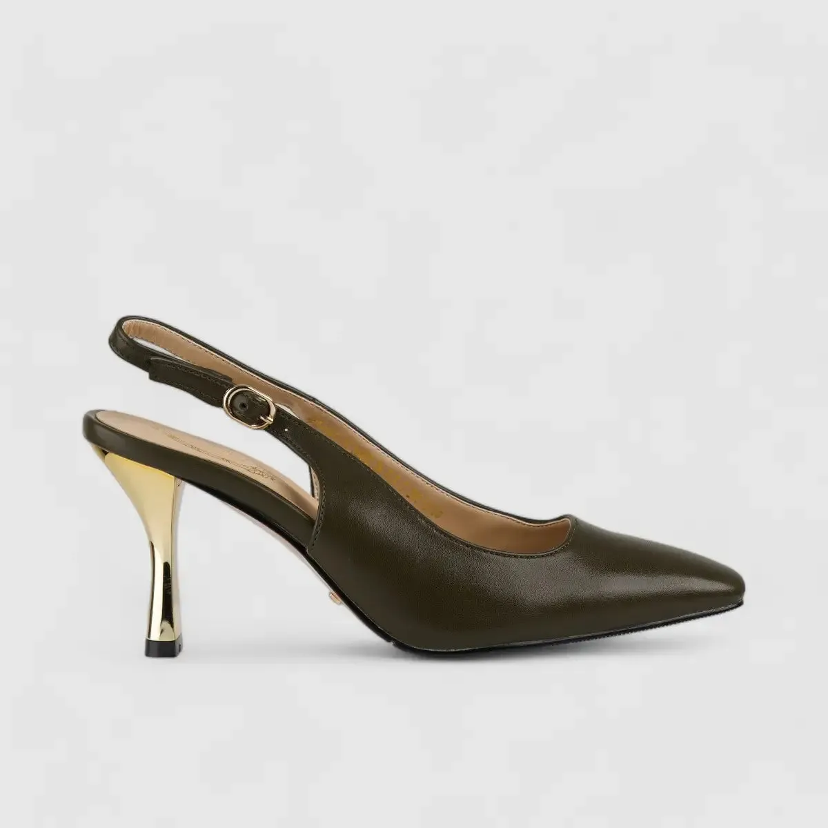 Bulbul Slingback Heel Olive CAR5026