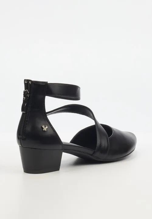 Butterfly Feet Women's Sling9 Block Heel Black