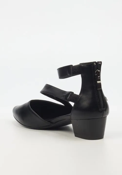 Butterfly Feet Women's Sling9 Block Heel Black