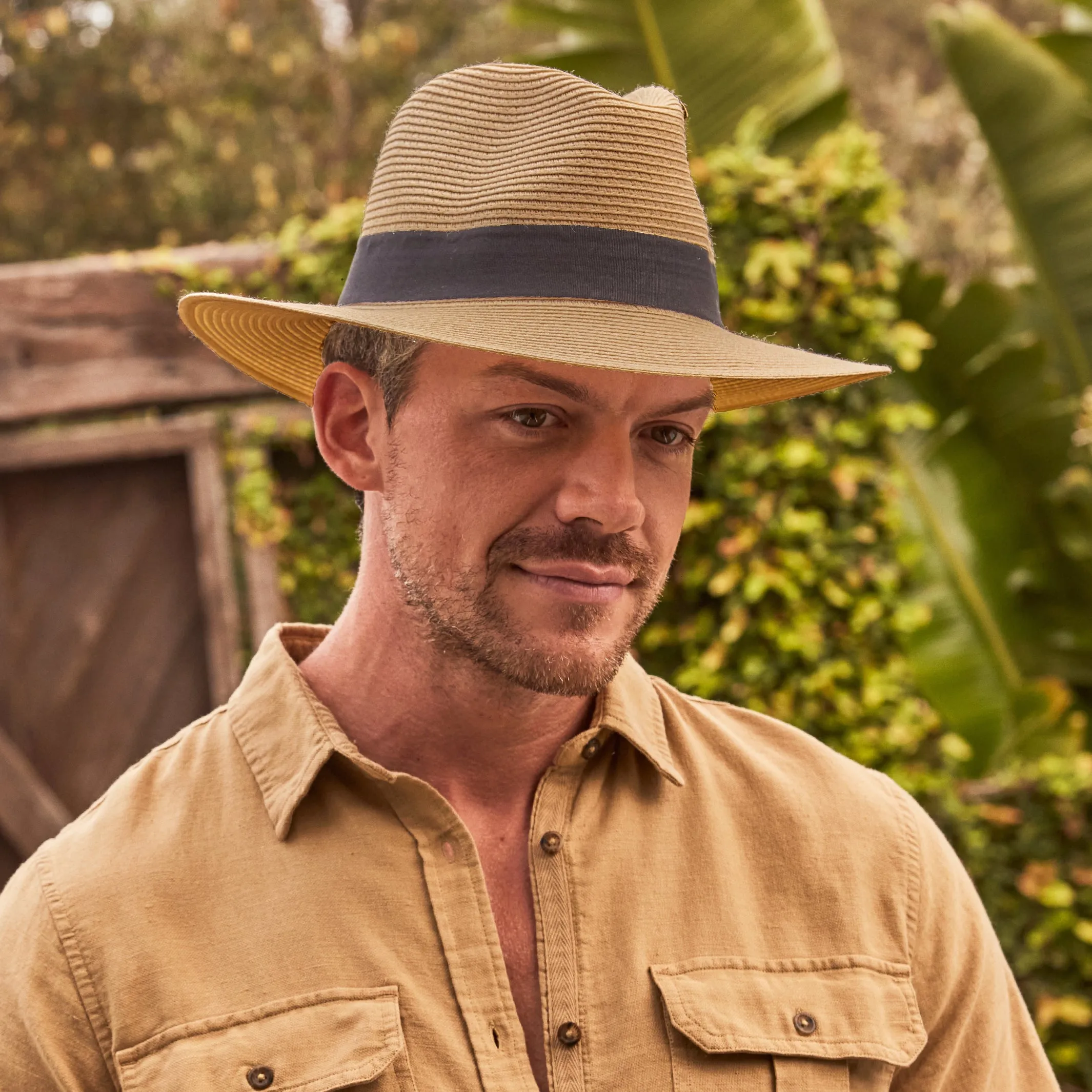 Café Fedora Hat - Camel