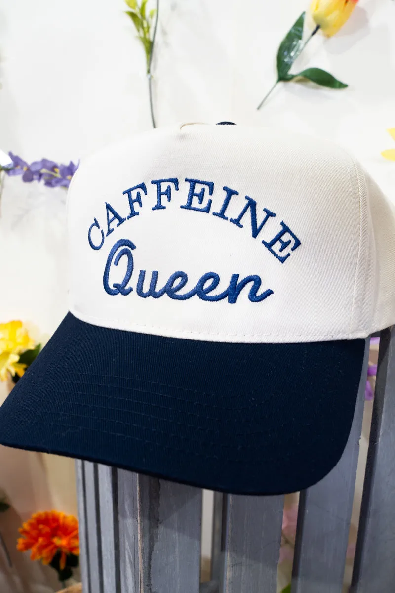 Caffeine Queen Embroidered Five Panel Twill Cap