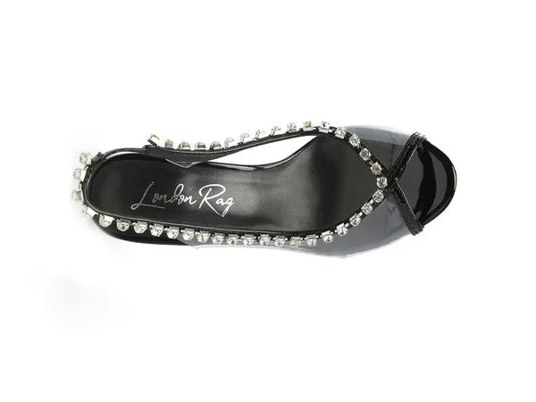 Camarine Clear 3.5" Stiletto Heel Sling-back Sandals