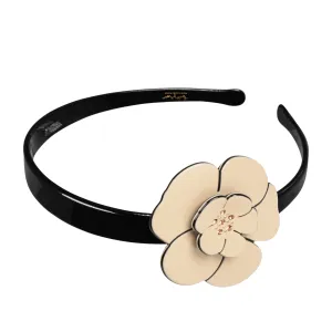 Camellia Singular Crystal Ivory Alice Band