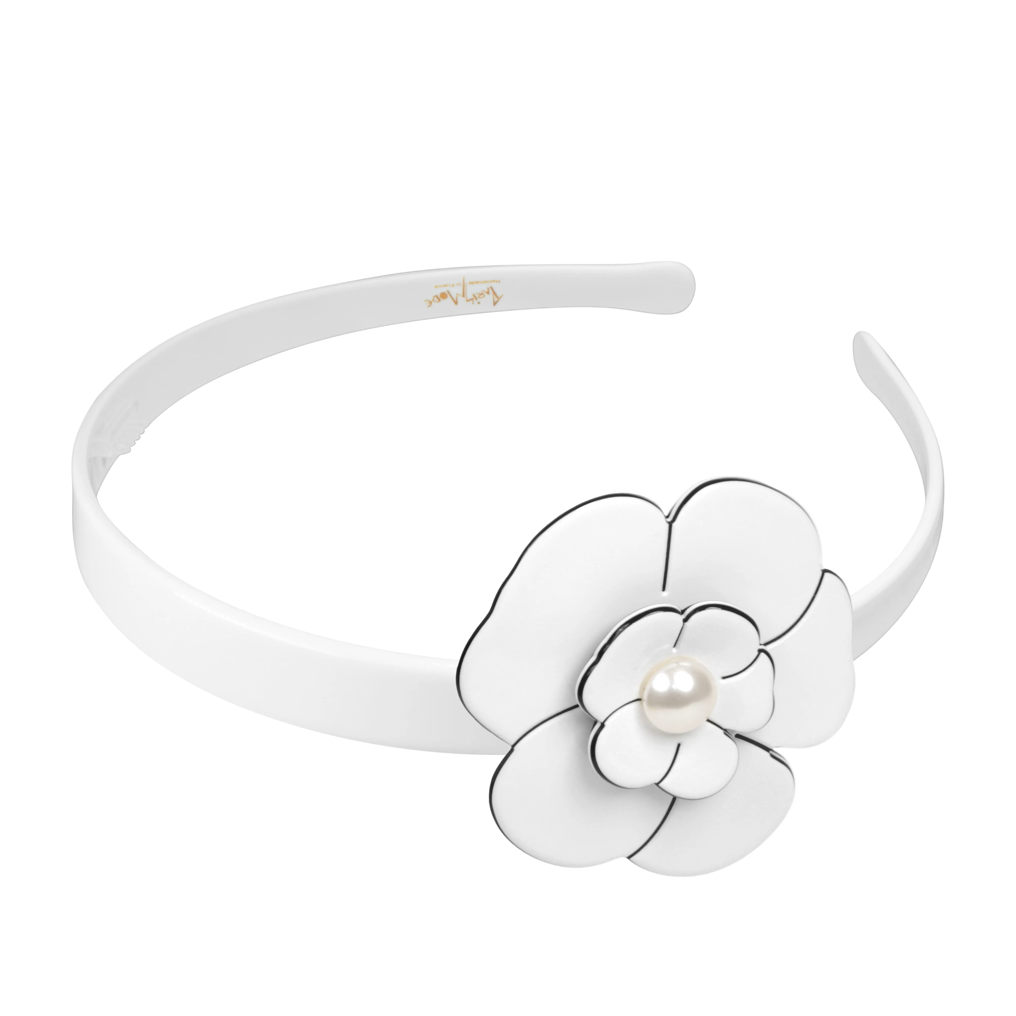 Camellia Singular Pearl White Alice Band