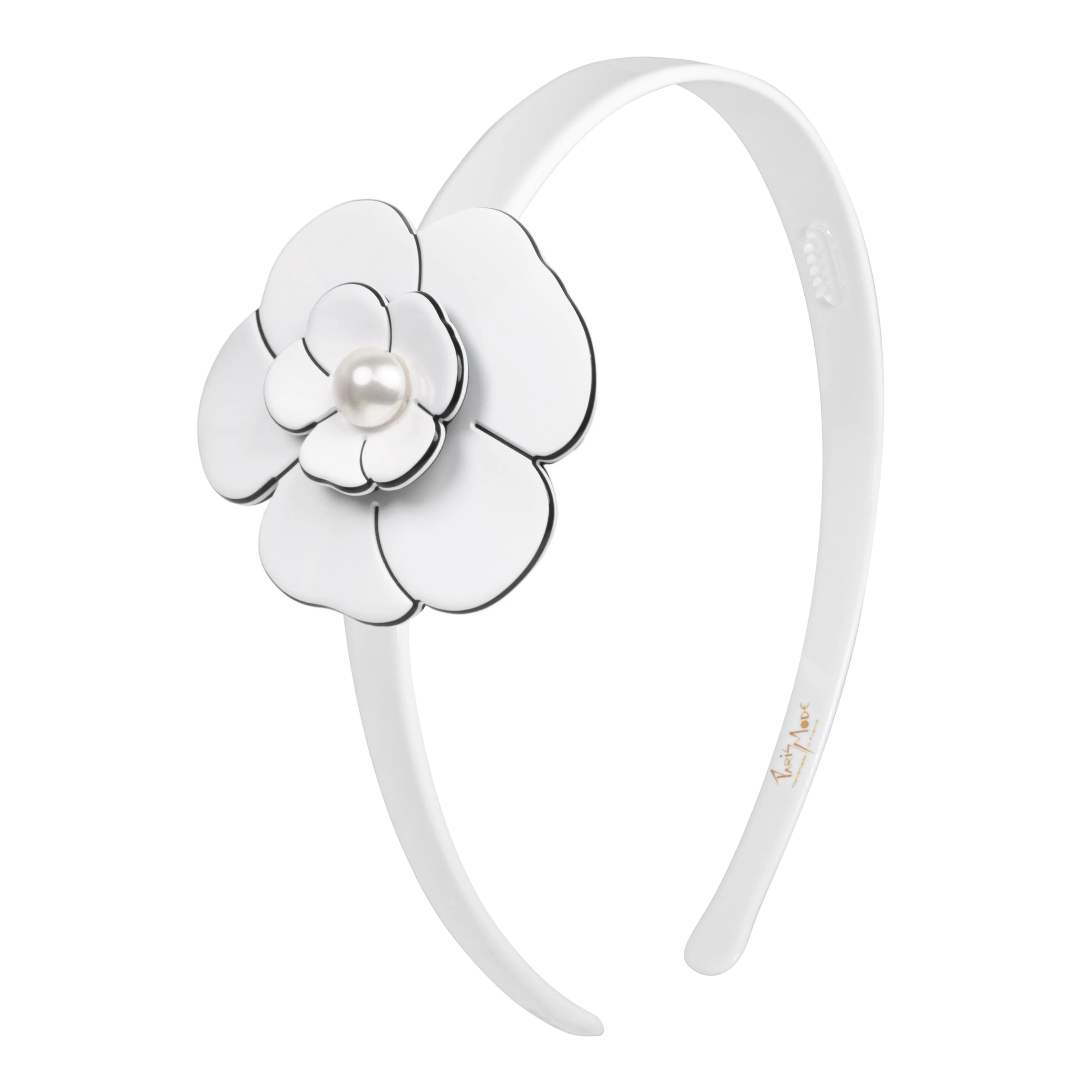 Camellia Singular Pearl White Alice Band