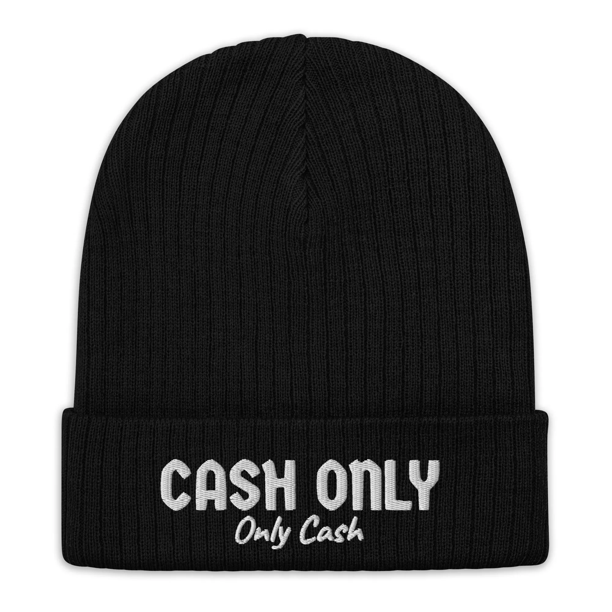 Cash Only OC Ribbed knit beanie