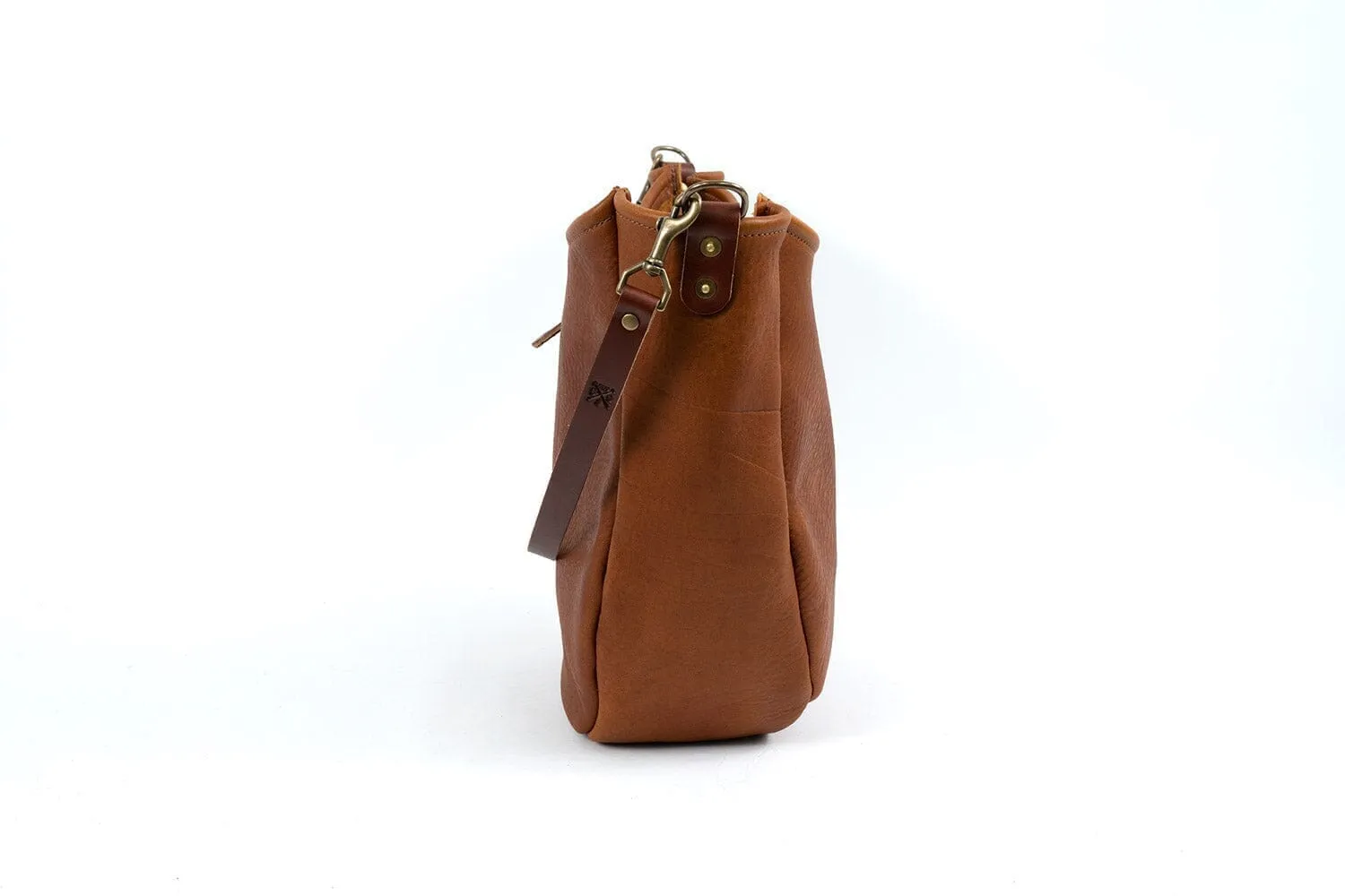 CELESTE LEATHER HOBO BAG - LARGE - SMOKEY BLUE