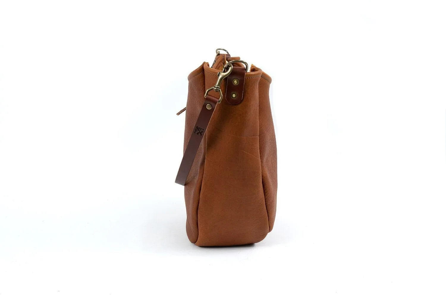 CELESTE LEATHER HOBO BAG - MEDIUM - INDIGO BISON