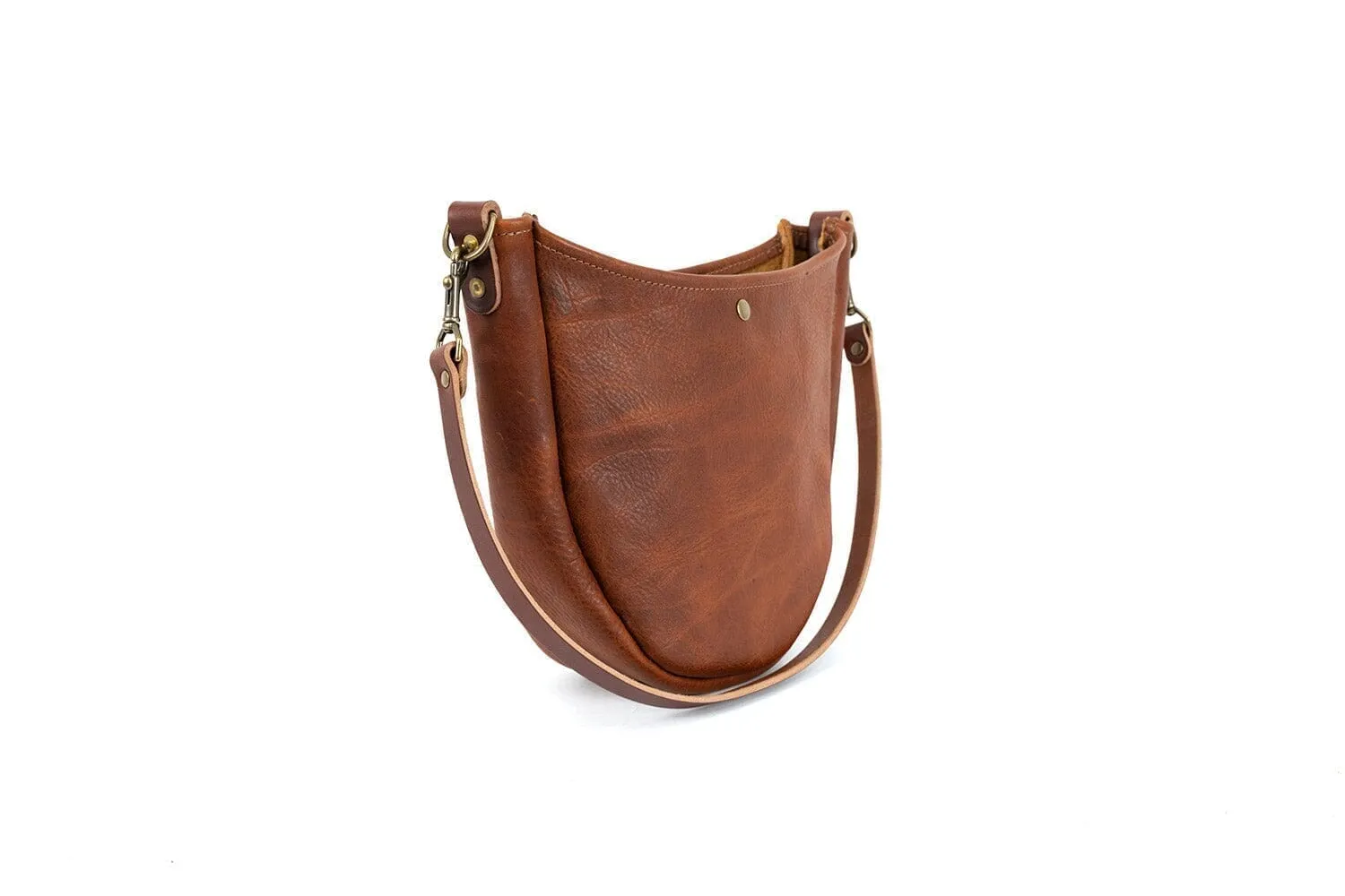 CELESTE LEATHER HOBO BAG - VIOLET