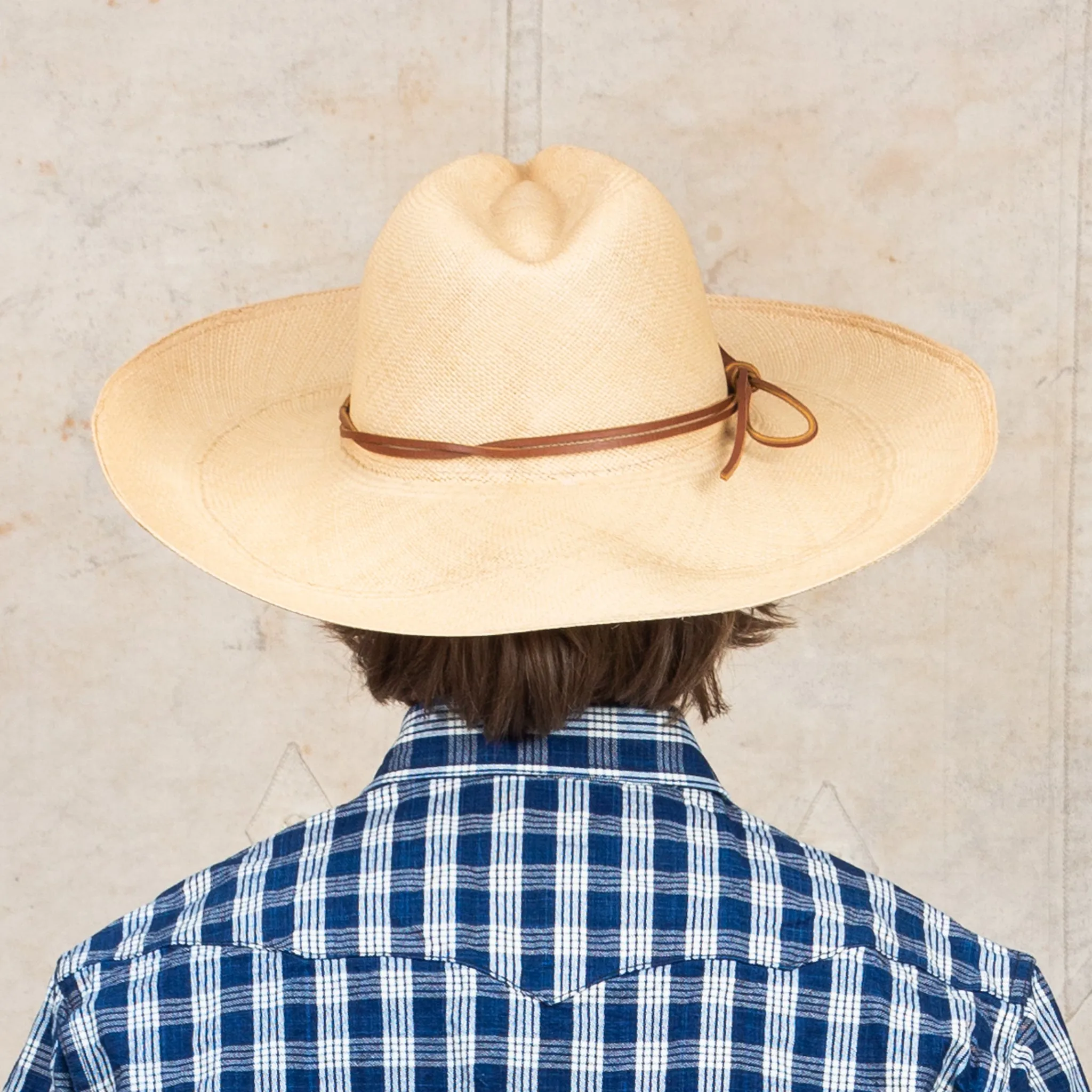 Chamula Brisa Forma Fedora Straw Hat Ala Grande