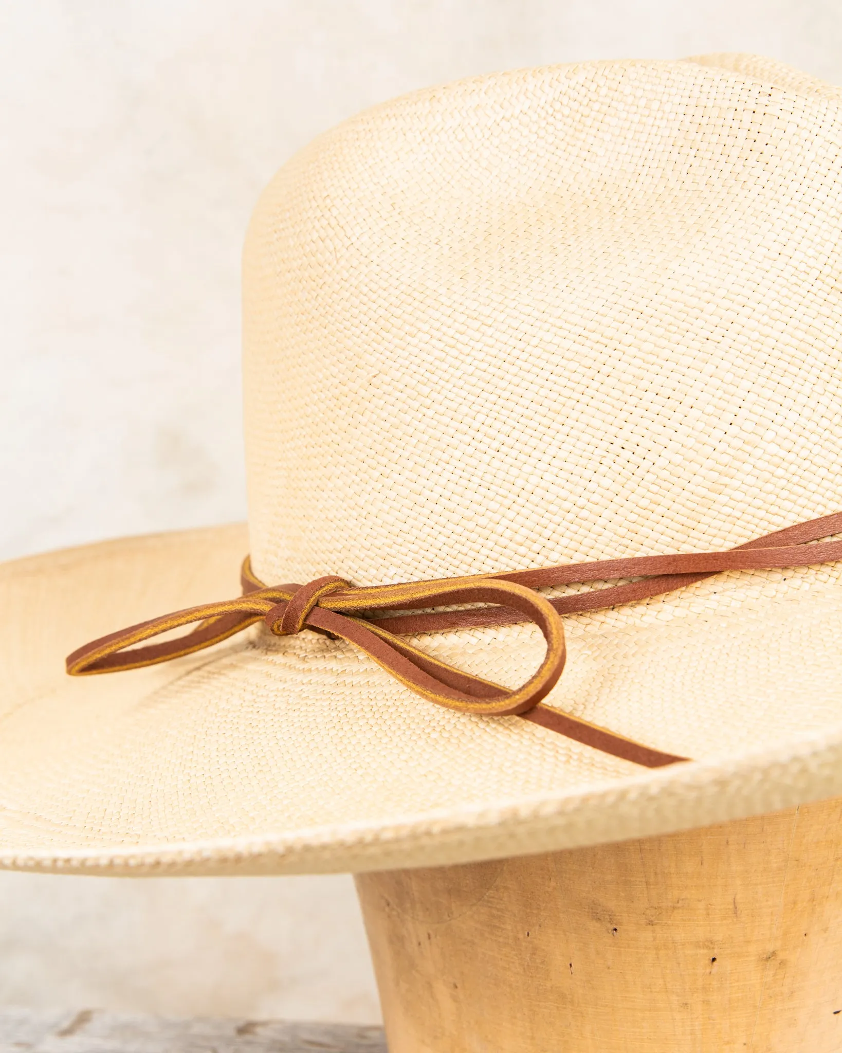 Chamula Brisa Forma Fedora Straw Hat Ala Grande