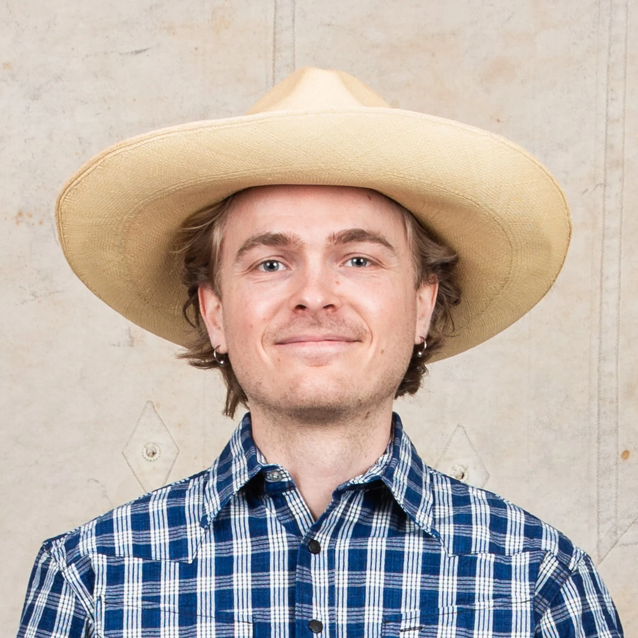 Chamula Brisa Forma Fedora Straw Hat Ala Grande