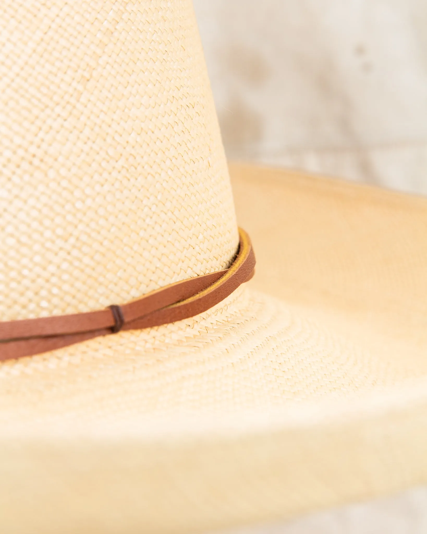 Chamula Brisa Forma Fedora Straw Hat Ala Grande