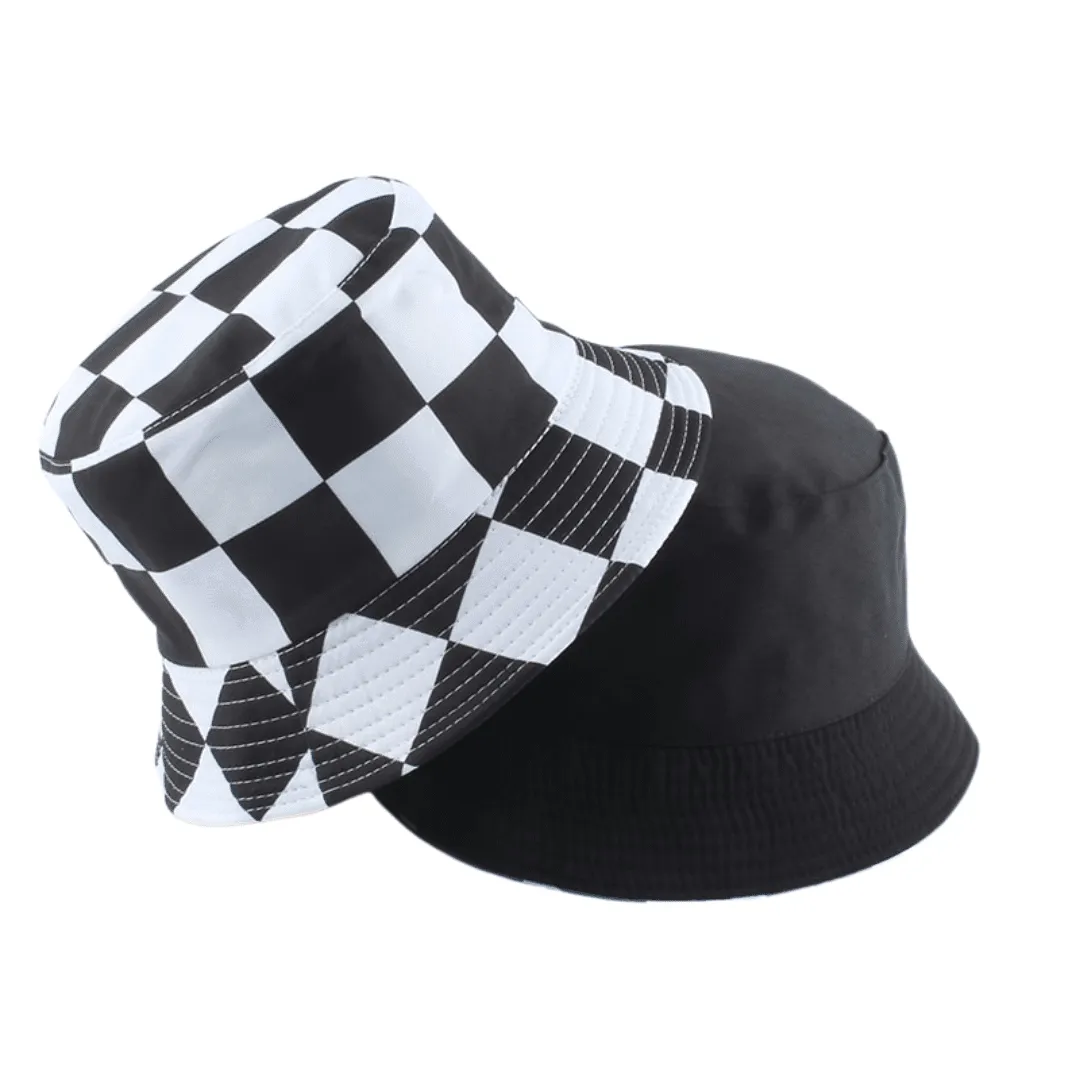 Checkered Bucket Hat