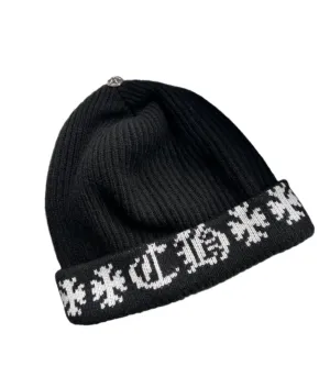 Chrome Hearts "Big Daddy" Cashmere Beanie Black
