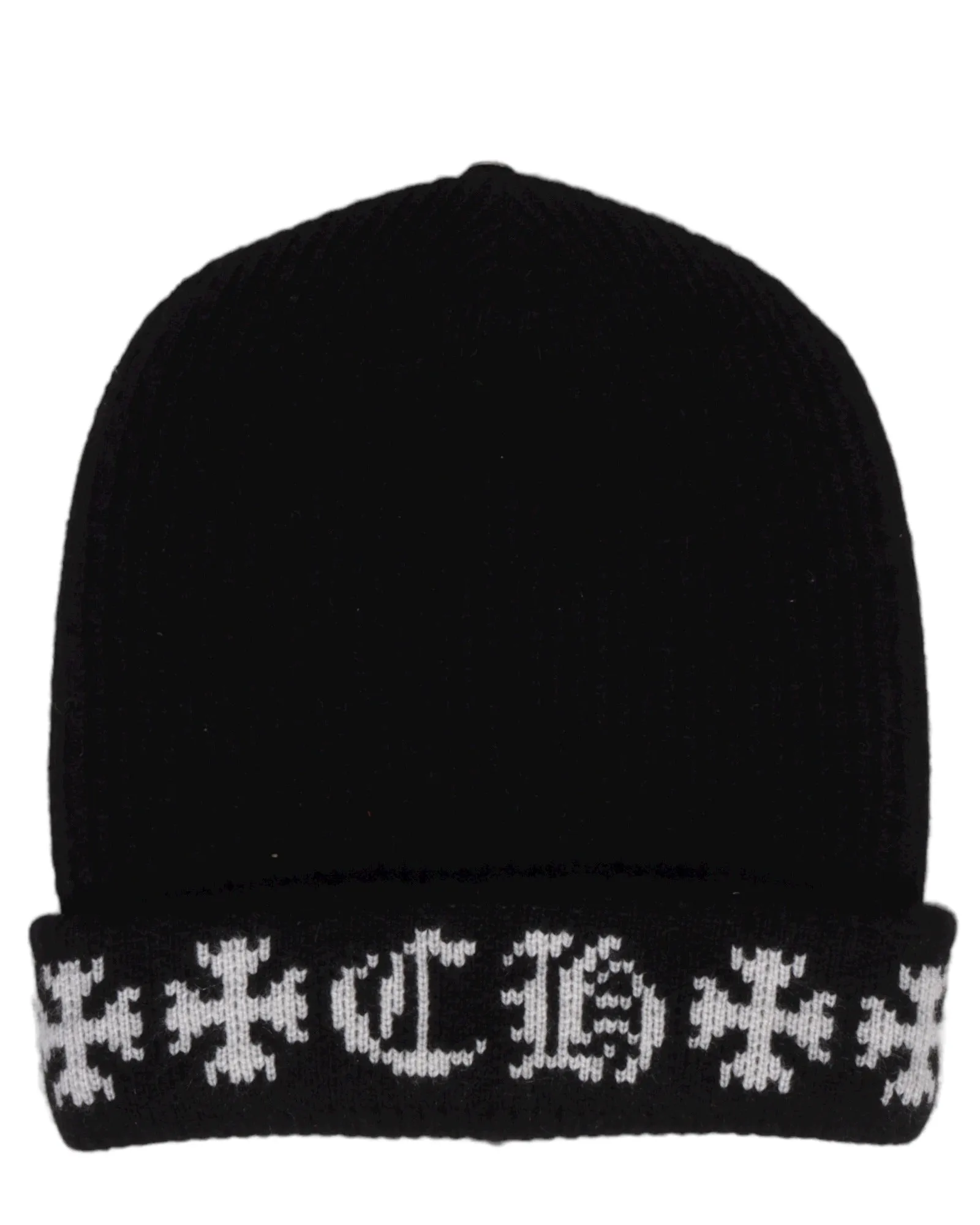 Chrome Hearts "Big Daddy" Cashmere Beanie Black