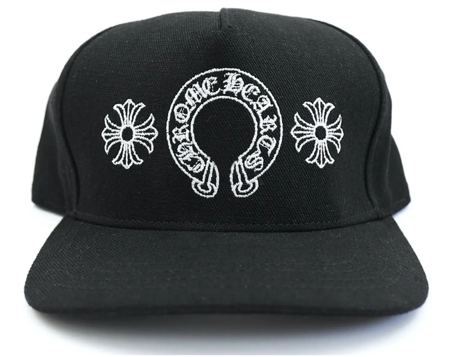 Chrome Hearts "Horseshoe Denim" Baseball Hat Black