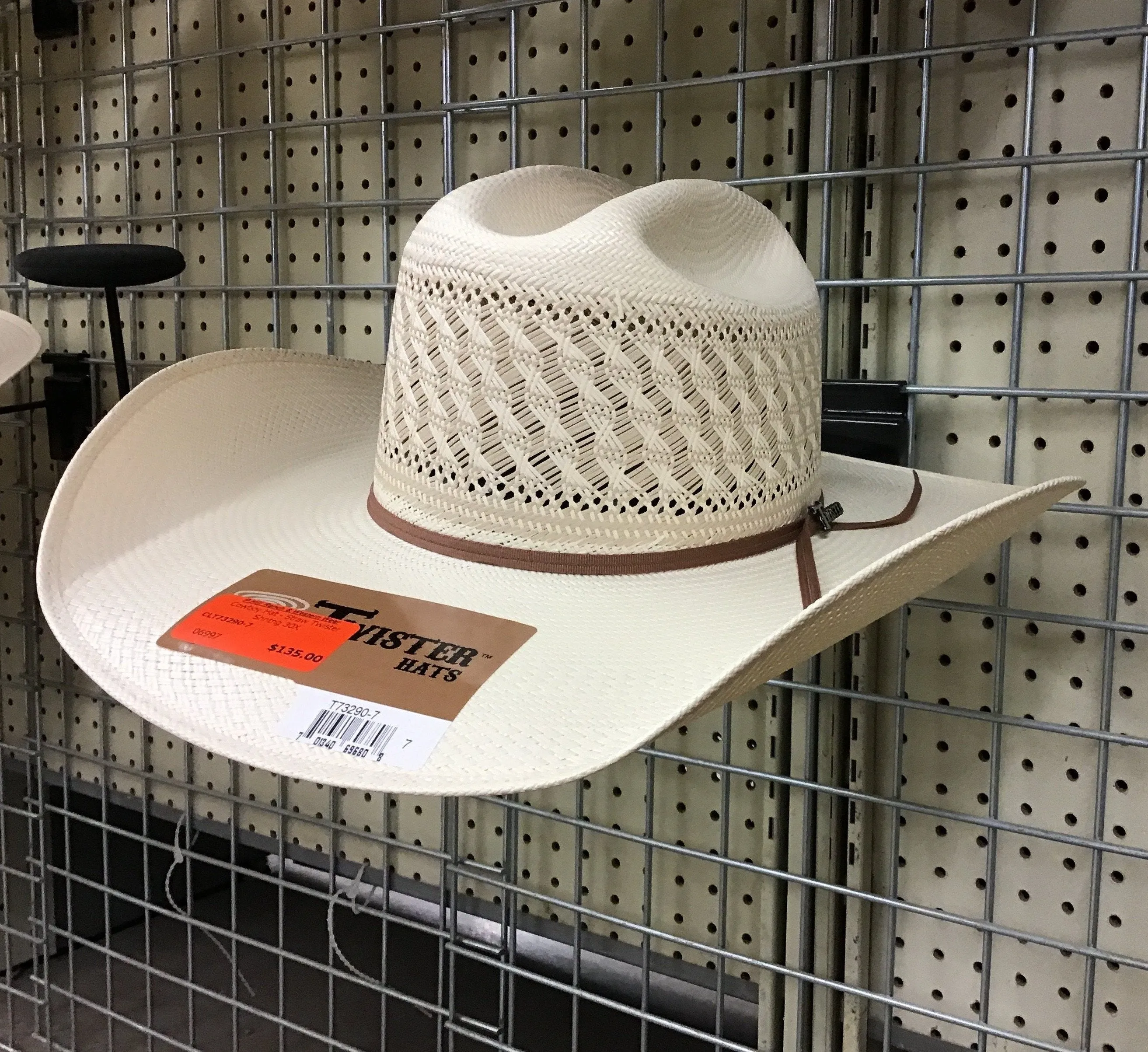 CLT73290 Cowboy Hat - Straw Twister Shntng 30X