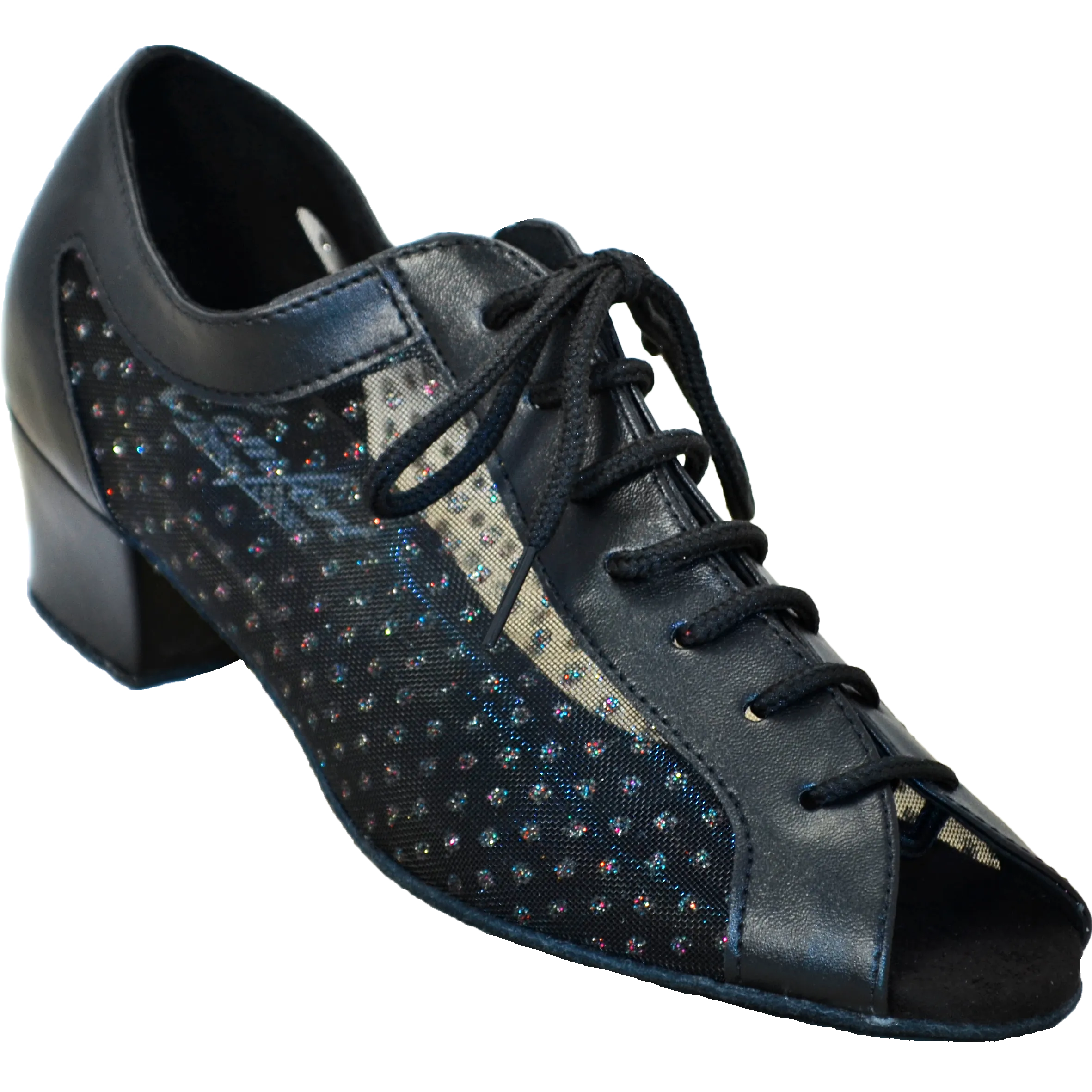 Comfort Classic - Black Leather / Christmas Mesh