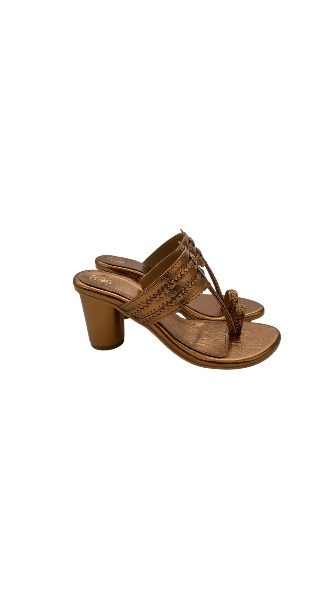 Copper Kolhapuri Heels