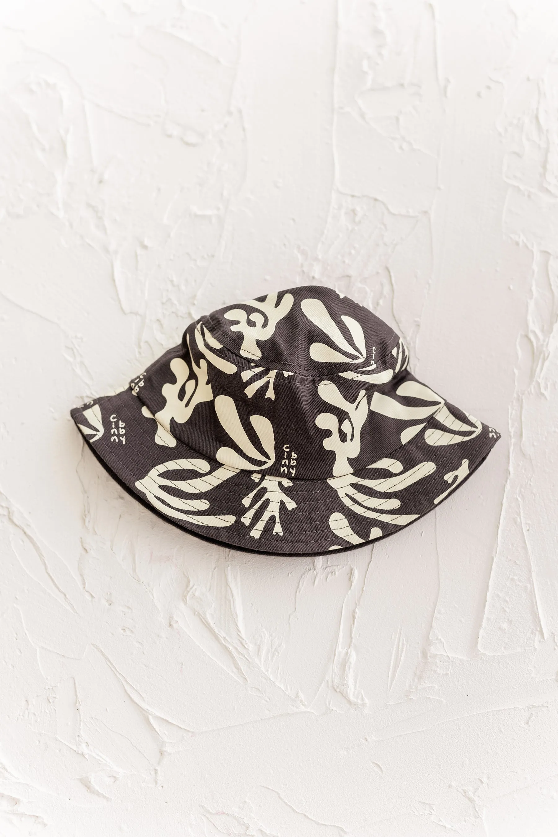Coral Bucket Hat - Charcoal