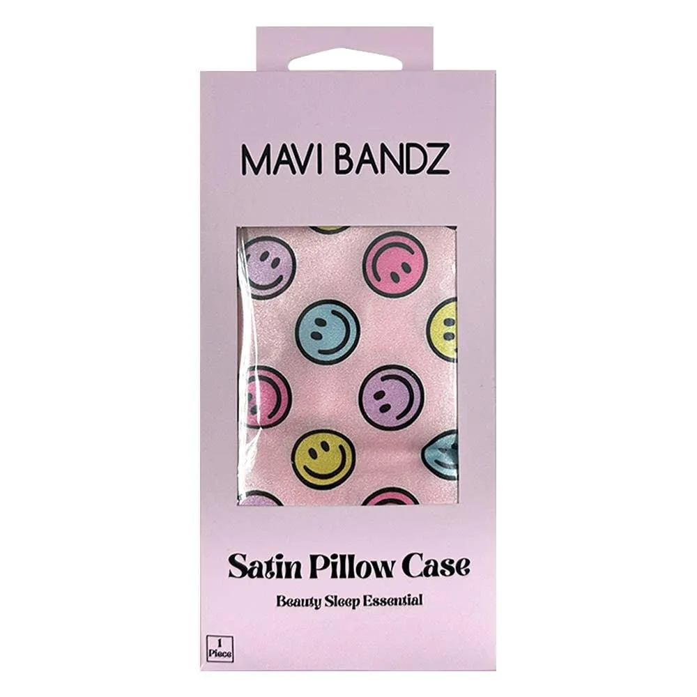 Cosmetic | Karma Smiley Satin PIllowcase- Anti Frizz PIllow Case